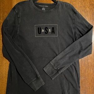 Vintage wash American Eagle long sleeve. Large